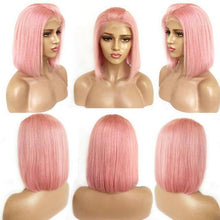 Load image into Gallery viewer, Natural Short Pink BOB Wig For Women
