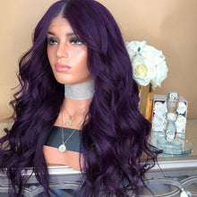 Load image into Gallery viewer, Purple Glamorous Natural Long Wig
