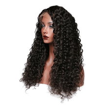 Load image into Gallery viewer, Black Curly Lace Front 100% Human Virgin hair
