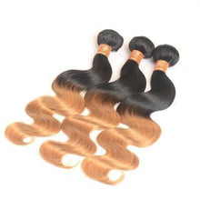 Load image into Gallery viewer, 100% Human Hair Tri-color gradient curly hair weft
