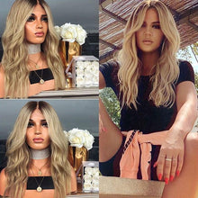 Load image into Gallery viewer, Youthful Fascinating Blonde Deep Wavy Wig
