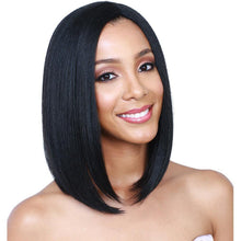 Load image into Gallery viewer, Natural Bobo black medium straight hair
