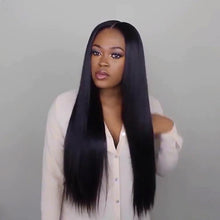 Load image into Gallery viewer, Black invisible long straight hair
