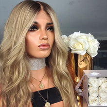 Load image into Gallery viewer, Youthful Fascinating Blonde Deep Wavy Wig
