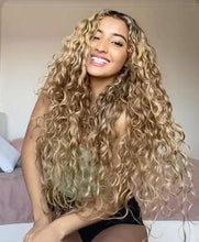 Load image into Gallery viewer, Curly Pre Plucked Heat Resistant Blonde Wigs For Women
