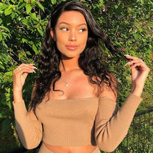 Load image into Gallery viewer, Lace Front Wig Deep Wave Black Wigs

