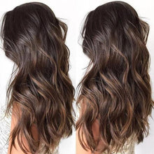 Load image into Gallery viewer, Mix Brown Long Wigs Natural Wave Wigs

