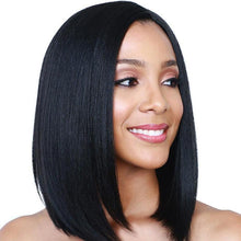 Load image into Gallery viewer, Natural Bobo black medium straight hair
