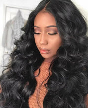 Load image into Gallery viewer, Natural Soft Black Wave Wig
