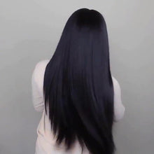 Load image into Gallery viewer, Black invisible long straight hair
