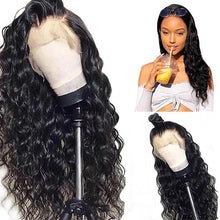 Load image into Gallery viewer, Lace Front Wig Deep Wave Black Wigs
