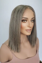 Load image into Gallery viewer, Ladies Natural Medium to Dark Gray Wig
