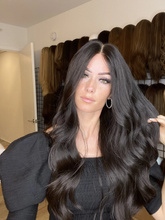 Load image into Gallery viewer, New fashion wavy black ladies long hair
