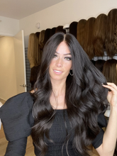 Load image into Gallery viewer, New fashion wavy black ladies long hair
