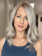 Load image into Gallery viewer, New Beautiful Light Gray Medium Wig
