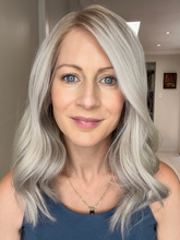 Load image into Gallery viewer, New Beautiful Light Gray Medium Wig
